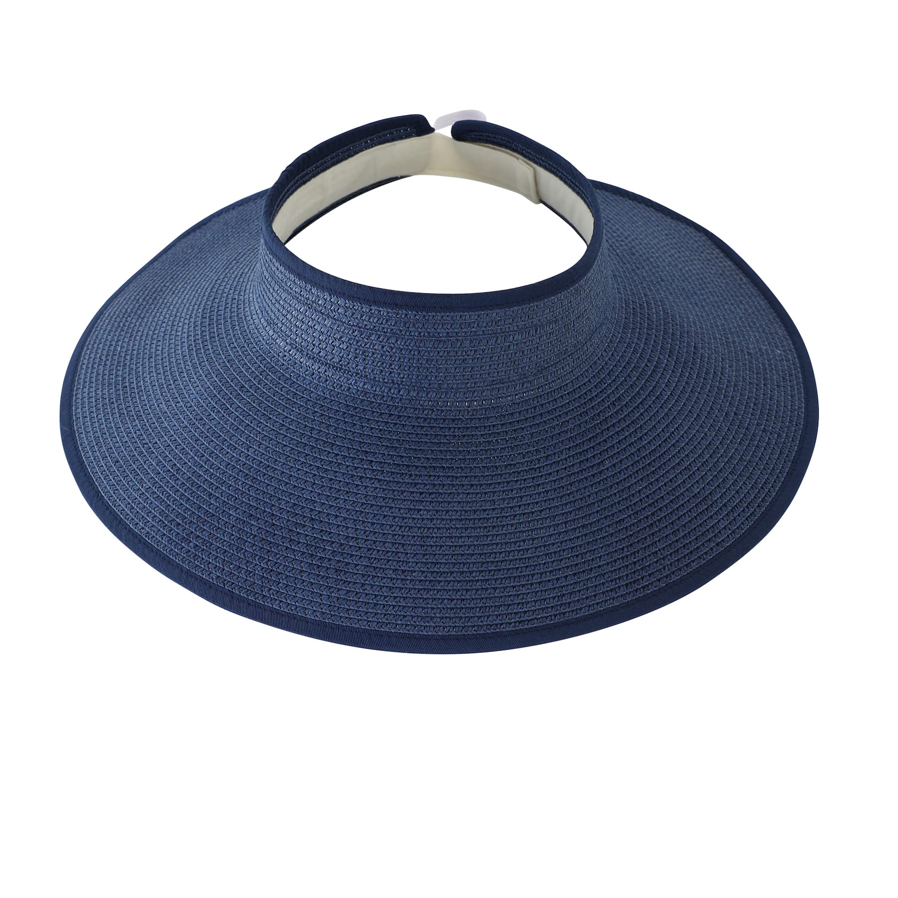 Home Prefer Women's UPF50+ Straw Sun Hat - Wide Brim Rollable Beach Hat & Sun Visor for Outdoor, Vacation, and Summer Protection