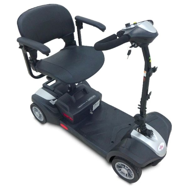 EV Rider MiniRider Lite 4 Wheel Mobility Scooter - Compact Electric Scooter for Adults & Seniors - Lightweight Foldable Travel Scooter with Long Battery Life - Perfect for Shopping, Travel & Indoor/Outdoor Use