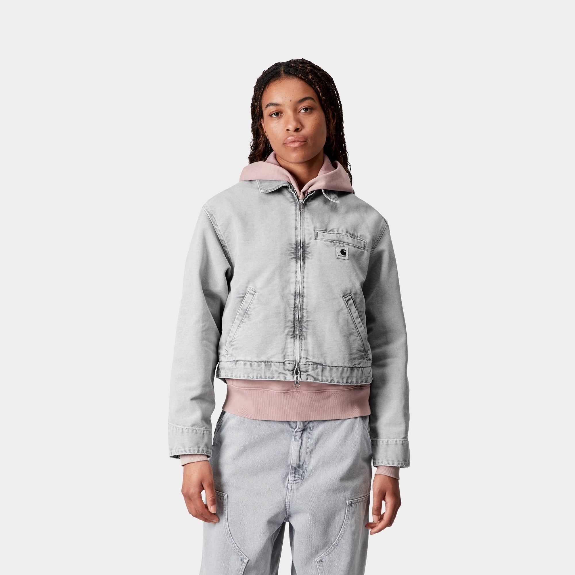 Women's Emery Jacket - Black Chalk Wash Waterproof Windbreaker Jacket for Outdoor Hiking & Casual Wear