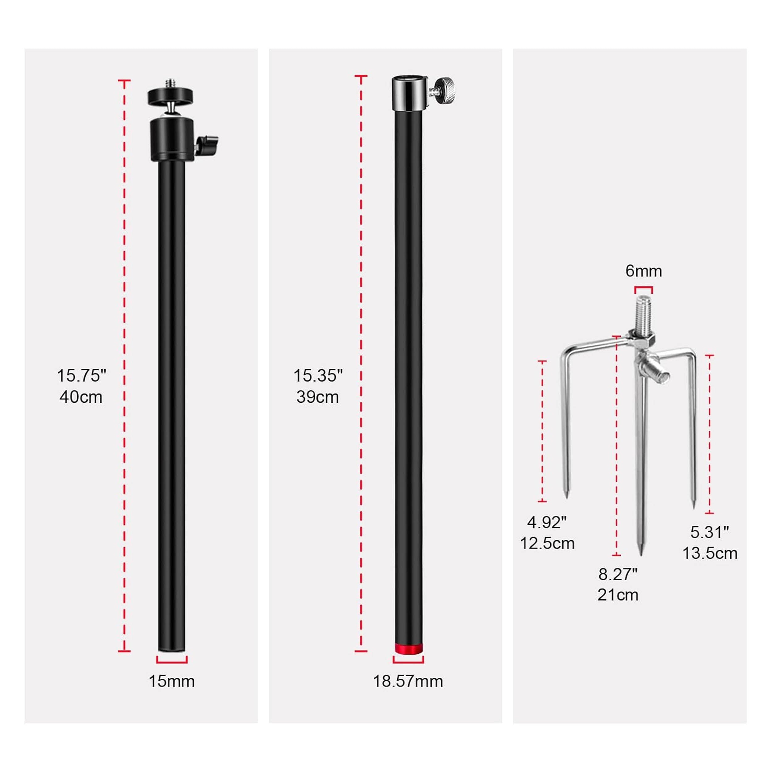 360° Adjustable 3-in-1 Aluminum Camera Mount Stand for DSLR, Smartphone & Action Cam - Perfect for Vlogging, Live Streaming & Outdoor Photography
