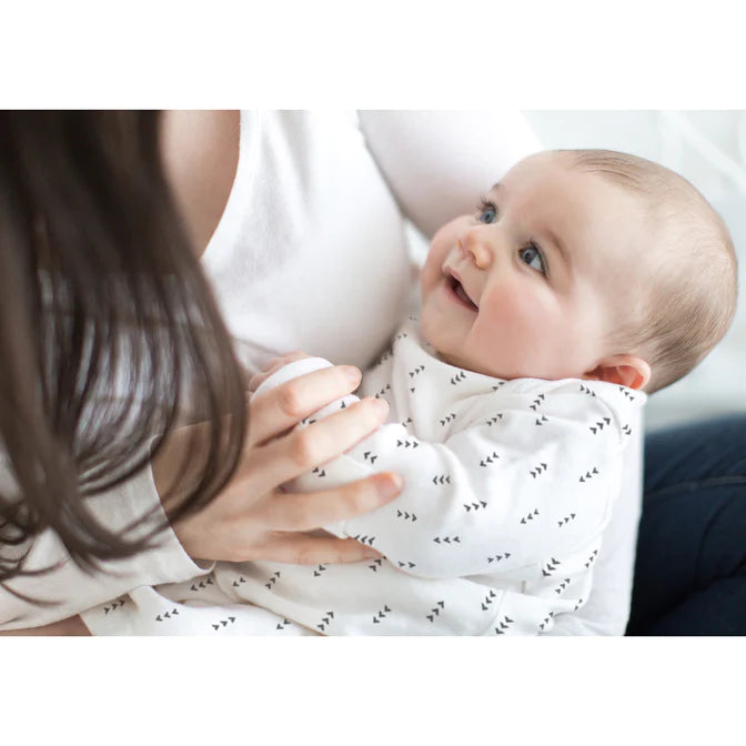 Premium Muslin Swaddle Blanket & Newborn Pajama Gift Set - Soft Baby Wrap for Boys & Girls - Tiny Arrows (BGB 0040) - Perfect for Nursery, Baby Shower Gifts & Newborn Photography