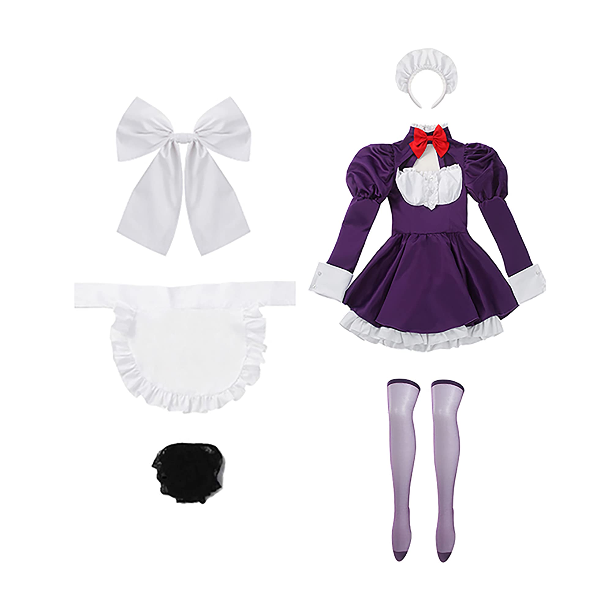 Anime Maid Costume - Japanese Cosplay Dress for Halloween, Maid Fuku Uniform | Perfect for Cosplay, Halloween Parties & Themed Events