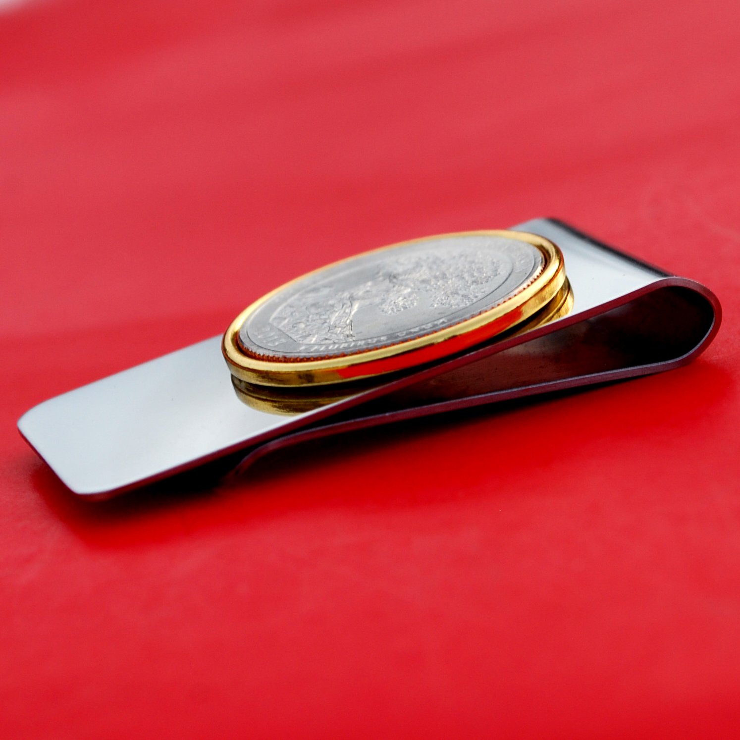 2001 Kentucky State Quarter BU Uncirculated Coin - Two-Toned Money Clip for Collectors & Gifts | Perfect for Coin Collecting, Men's Accessories & Unique Present Ideas