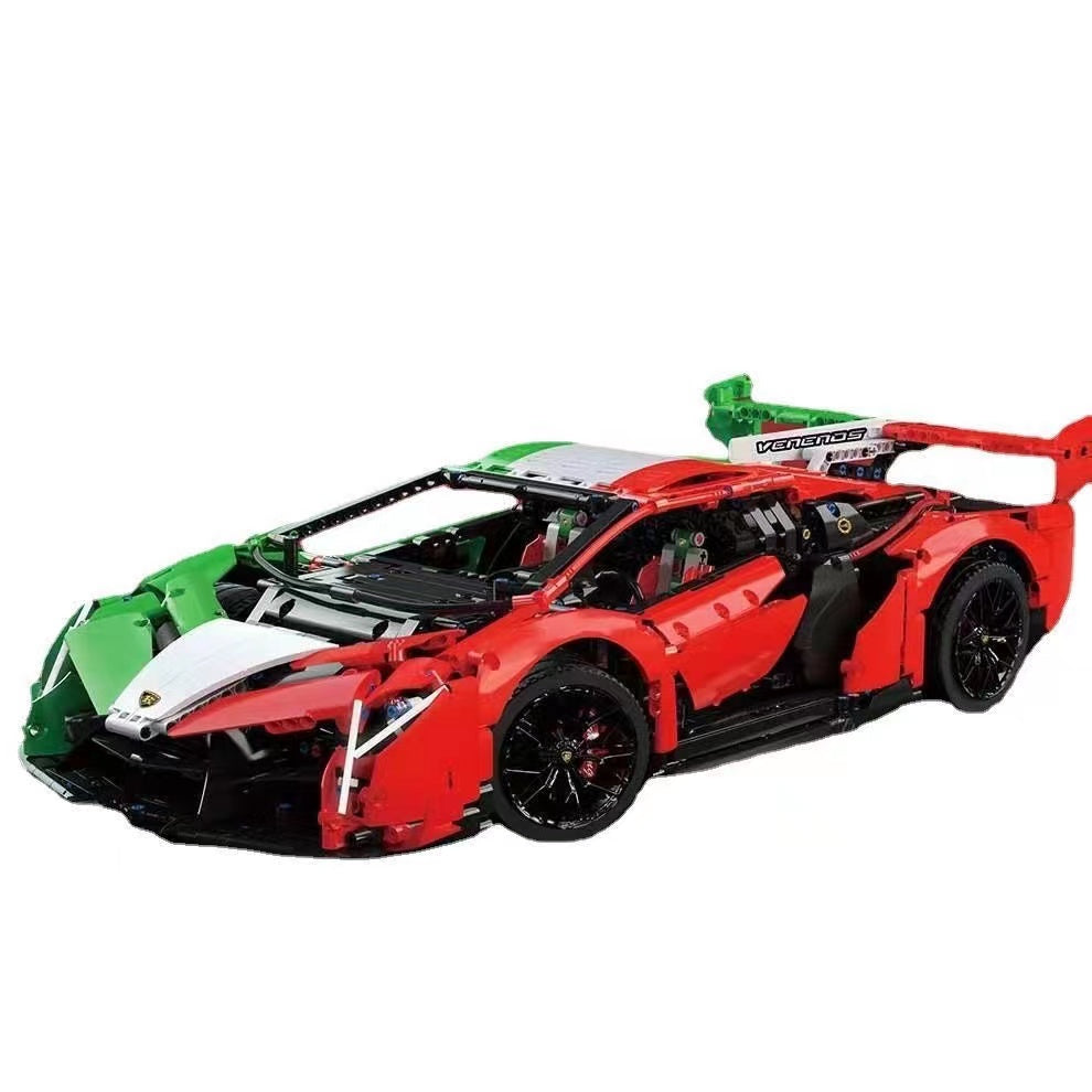 KBOX 10222 Lamborghini Veneno Building Blocks Set - 3611PCS Super Car Model Kit for Adults & Teens, Perfect for Collectors & Car Enthusiasts - Great Gift for Birthday, Christmas & Home Decoration