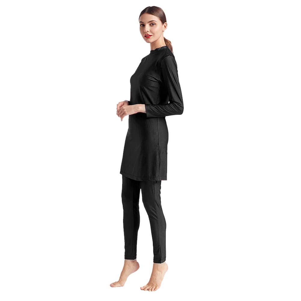 Modest Islamic Swimwear for Women - Full Coverage Burkini with Hijab & Swim Pants | Halal Beachwear for Swimming, Surfing & Water Activities