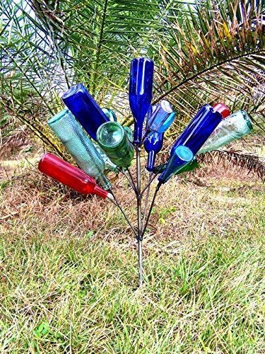 Southern Mini Wine Bottle Tree Combo - 13 & 16 Bottle Set (2 Trees) | Free Shipping | Summer Sale | Perfect for Garden Decor & Outdoor Party Decorations