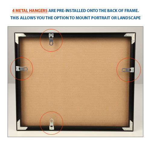 Vibrant Classic Picture Frames with Matboard - Metal Poster Displays for Wall Art, Home Decor & Office Decorations - Perfect for Family Photos, Artwork & Poster Display