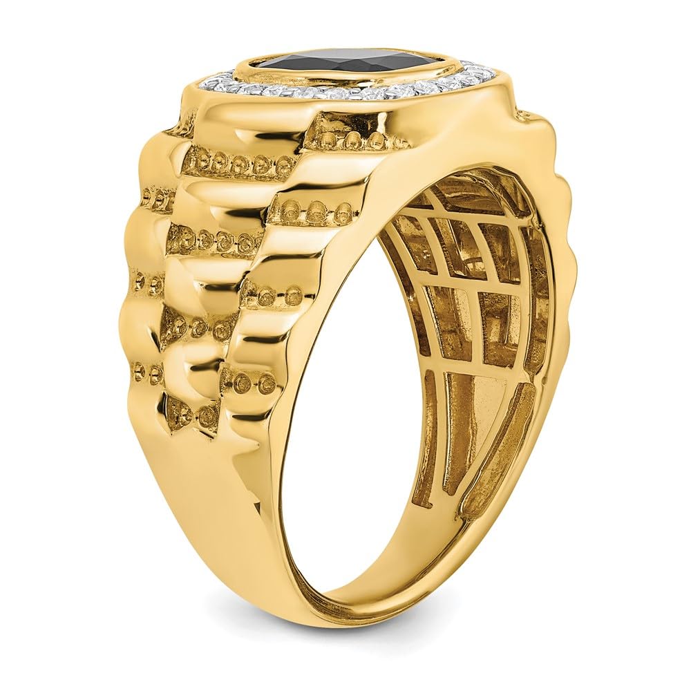 14K Yellow Gold Lab-Grown Diamond Engagement & Wedding Ring Set for Women - Elegant Bridal Jewelry for Proposals, Anniversaries & Special Occasions