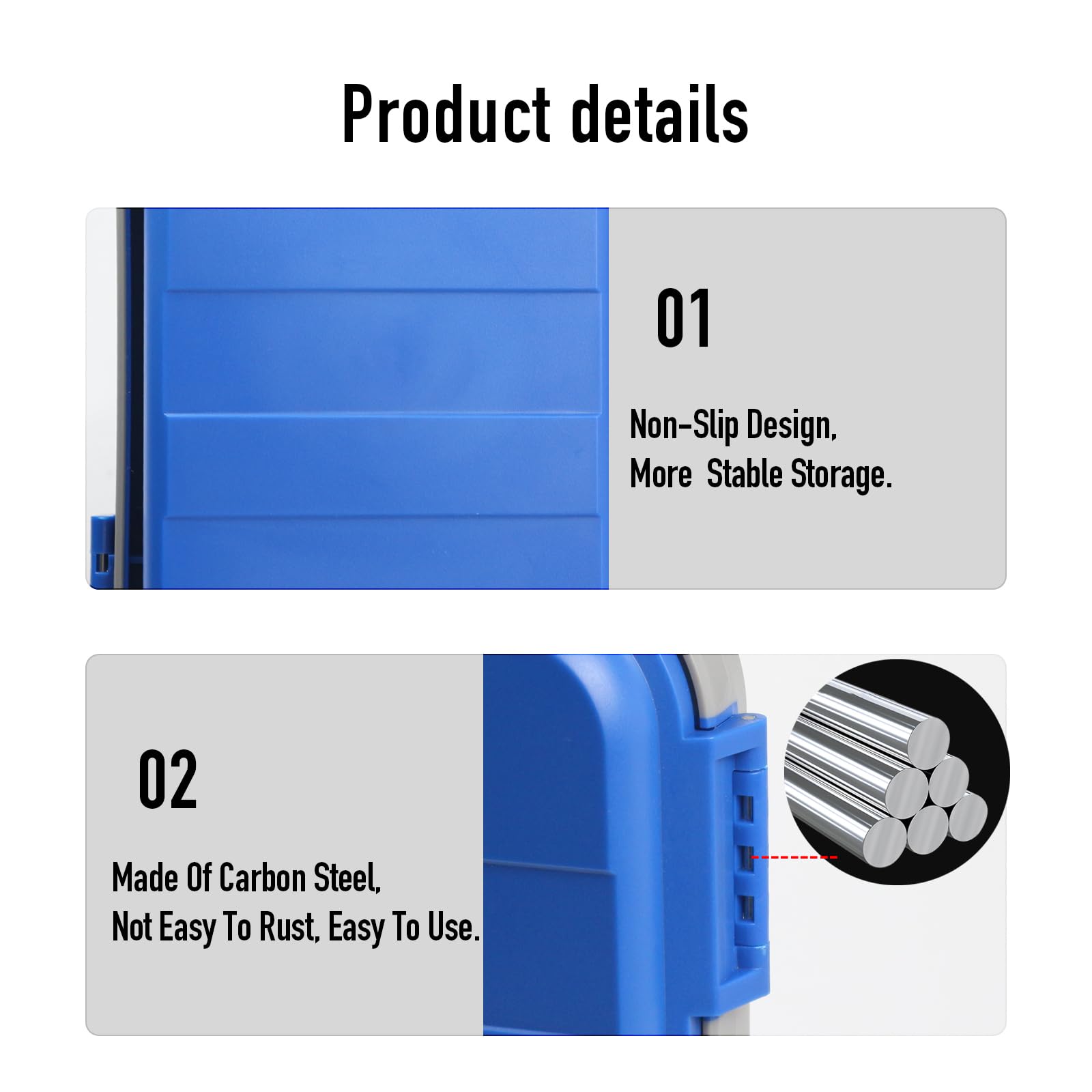 Portable Combination Lock Box - Waterproof Anti-Theft Security Case with Removable Chain & Digital Code - Perfect for Travel, Home, Office & Outdoor Use (Blue)