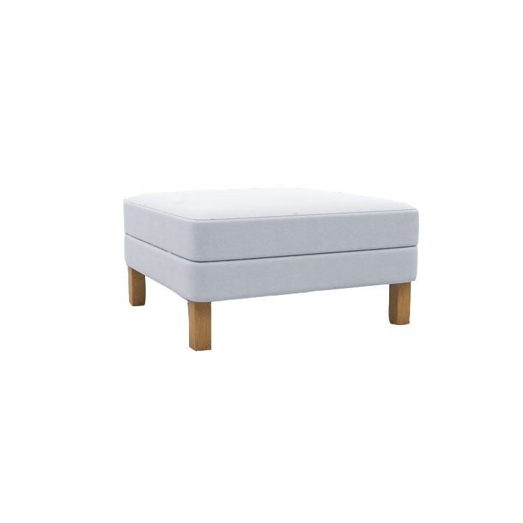Karlstad Ottoman Cover - Stretchable Slipcover for Footstool, Sofa & Chair - Perfect for Living Room, Bedroom & Office Decor (Beige)