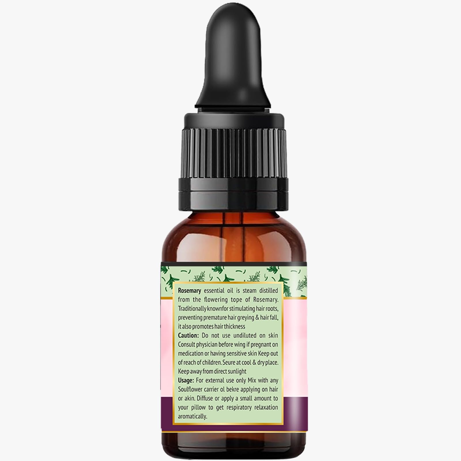 100% Pure & Natural Rosemary Essential Oil for Hair Growth, Hair Fall Control & Scalp Nourishment | Skin Care & Aromatherapy | Pack of 2 (30ml Each) | Perfect for DIY Hair Treatments, Massage & Relaxation