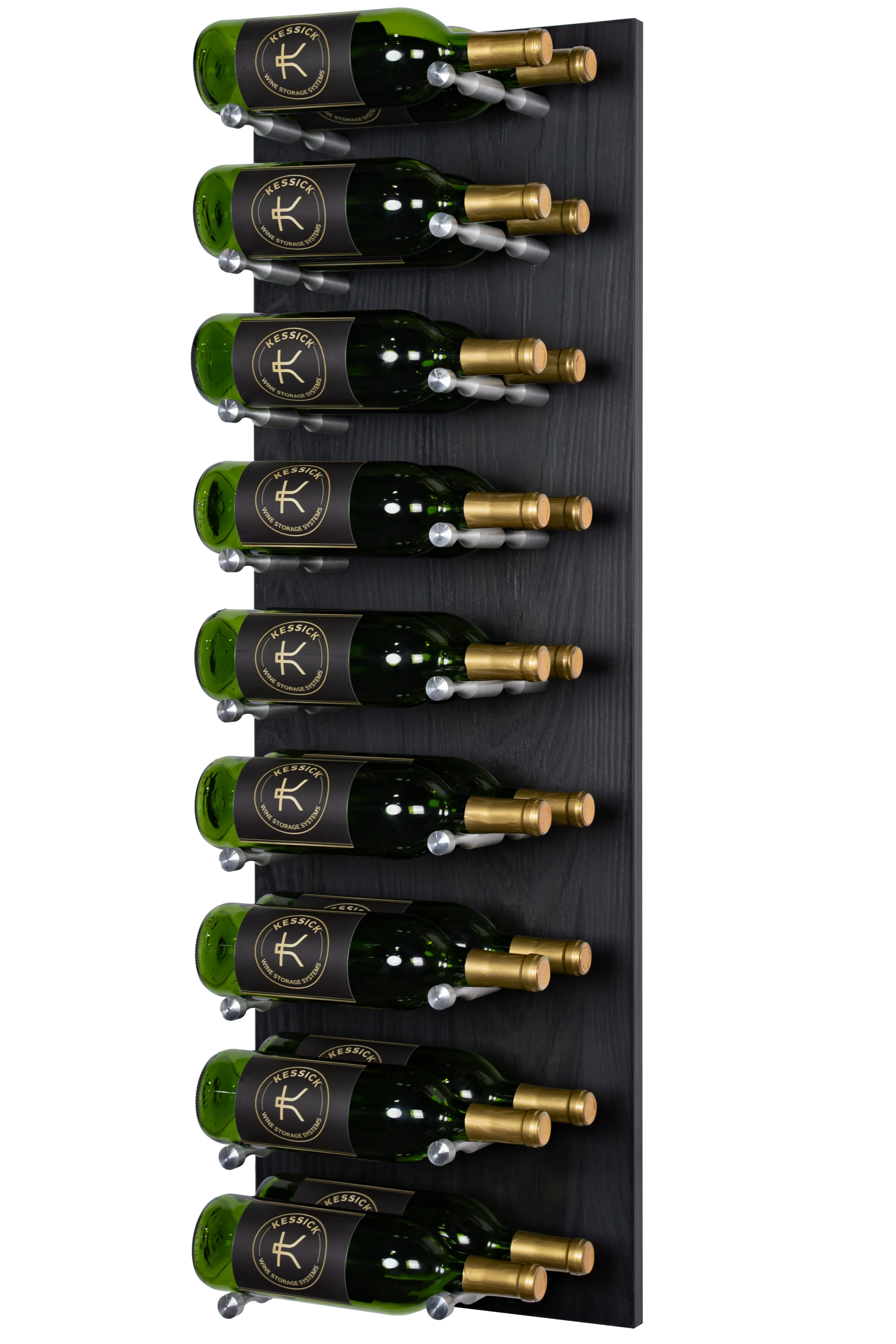Kessick Wine as Art 14x42 Vertical Textured Panel Wine Rack - Elegant Wine Storage for Home, Office, or Restaurant Display