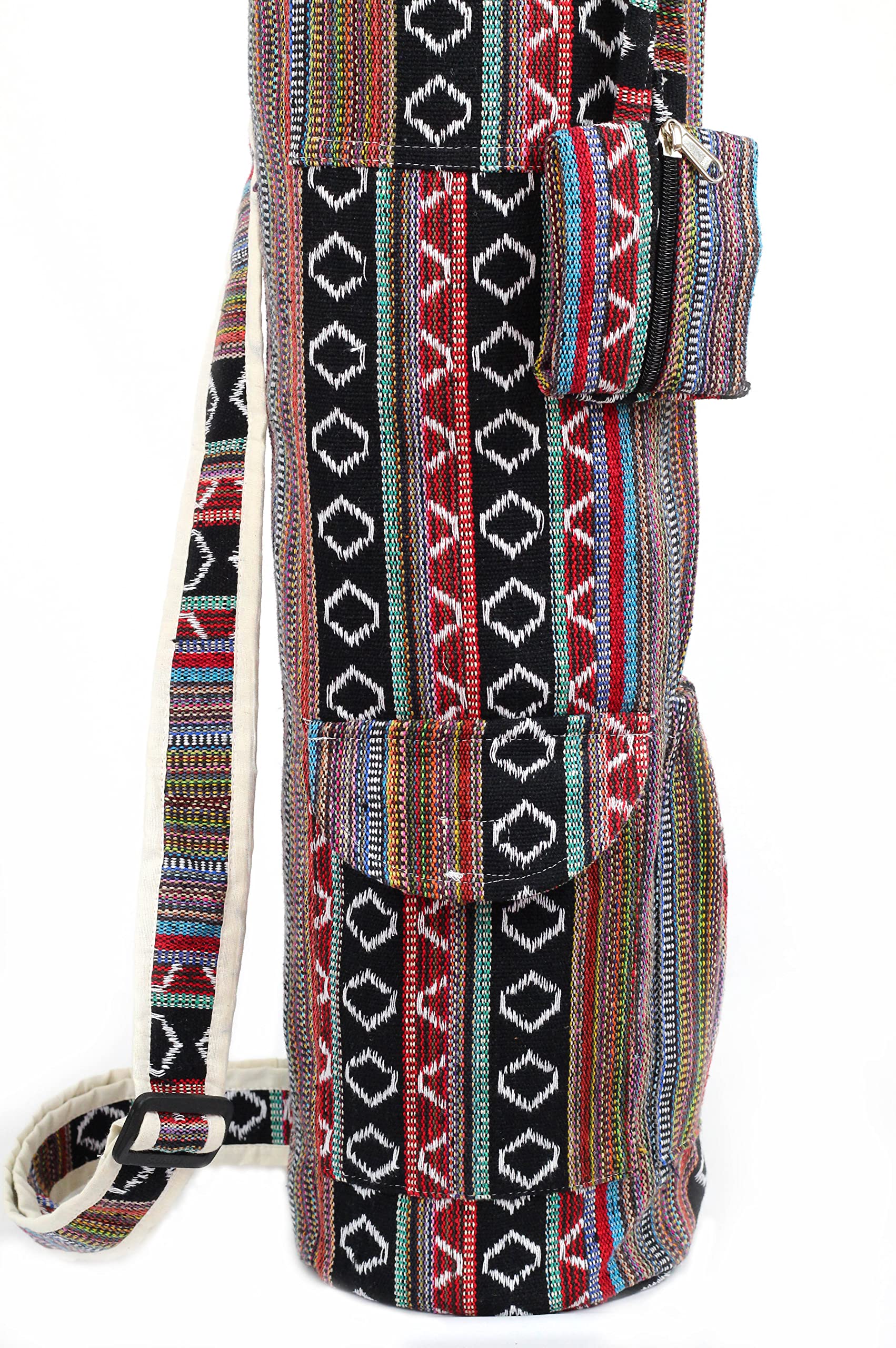 Eco-Friendly Hemp Yoga Mat Bag with Full-Zip - Fits Up to 26 Inch Mats - Perfect for Yoga, Pilates & Gym Workouts - Sustainable Yoga Mat Carrier for Active Lifestyles