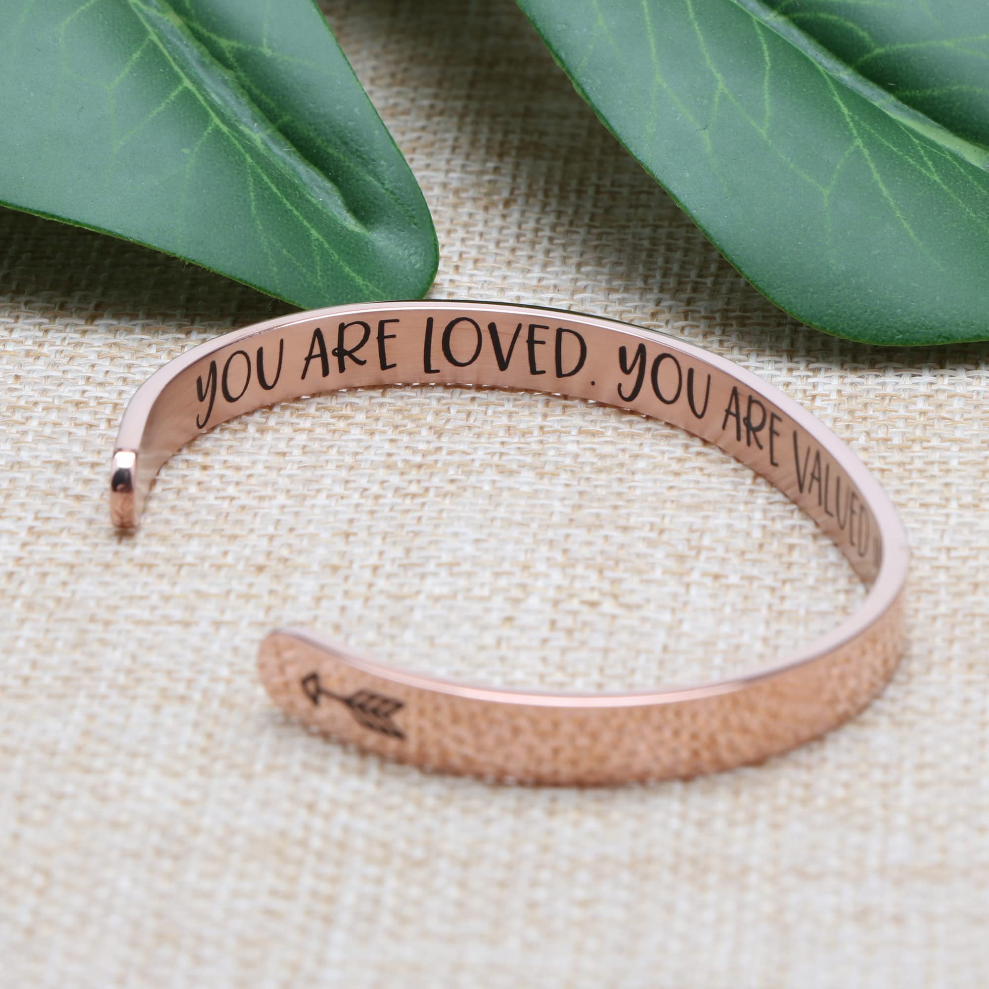 JoycuFF Women's Stainless Steel Cuff Bracelet - Meaningful Christmas, Birthday & Thanksgiving Gift for Mom - Elegant Bangle for Mother's Day, Anniversary & Special Occasions