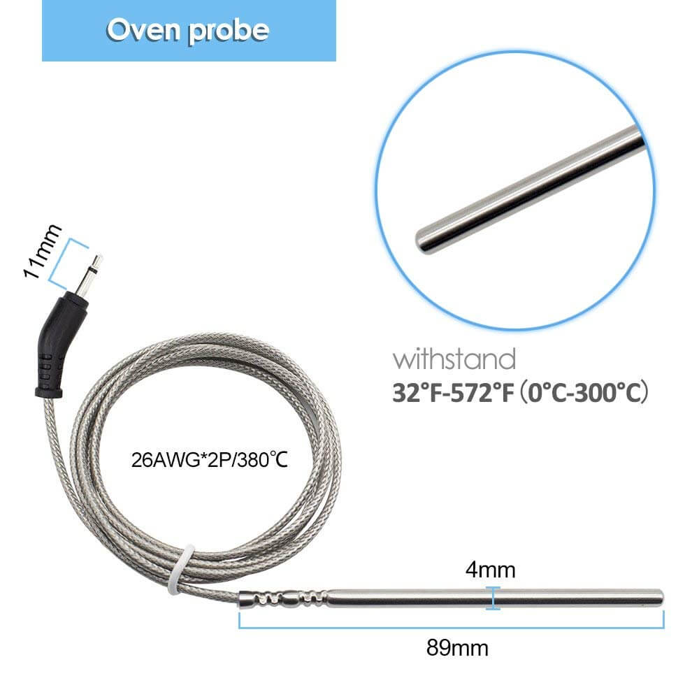 Original IRF 2S & IRF 2SA Replacement Probe - Compatible Temperature Sensor for Industrial Equipment & Food Processing (Great for Grills, Smokers & Commercial Kitchens)