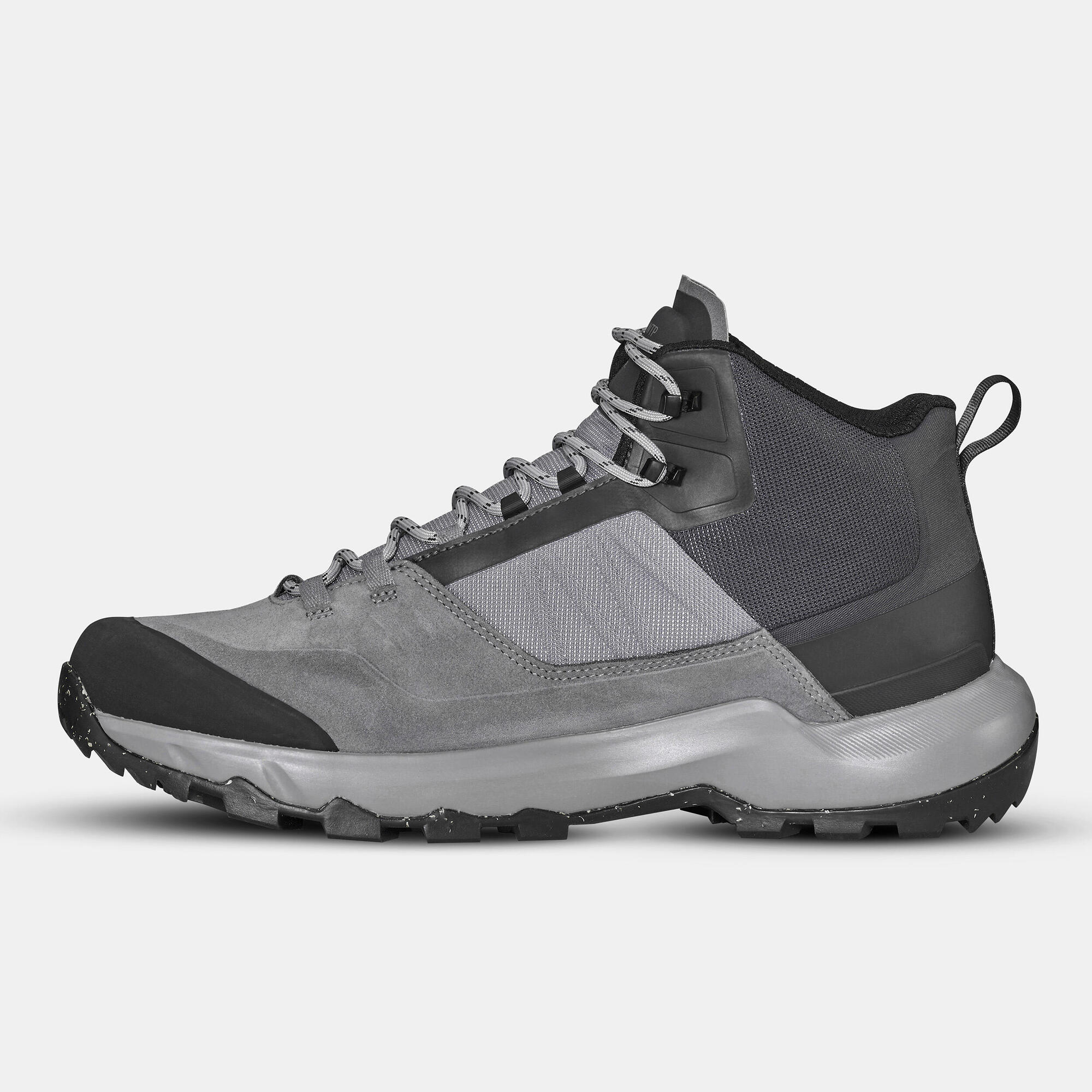 Quechua Men's MH500 Waterproof Mid Hiking Boots - Lightweight Trekking Shoes for Outdoor Adventures, Camping & Mountain Climbing