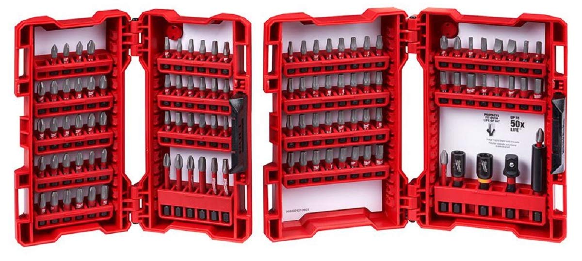 Milwaukee 106-Piece Shockwave Impact Duty Drill Bit Set (48-32-4078) - Professional Impact Driver Accessories for Construction, Woodworking & DIY Projects