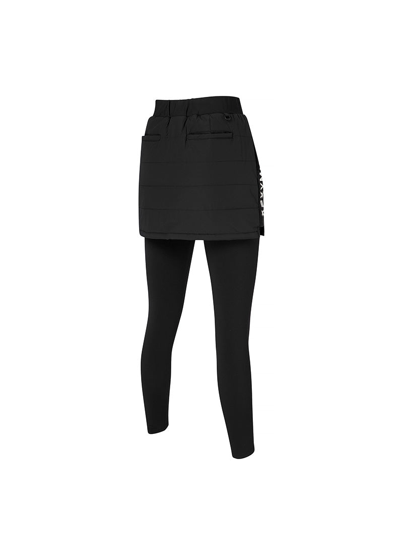 Black Label 360N Padded Skirt Napping Leggings - High Waist Yoga Pants for Women, Comfortable Workout & Lounge Wear, Perfect for Yoga, Running, Gym and Relaxing at Home