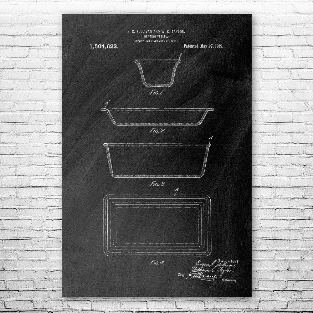 Vintage Pyrex Glass Dishes Poster - Kitchen Decor & Collector Gift for Home & Office