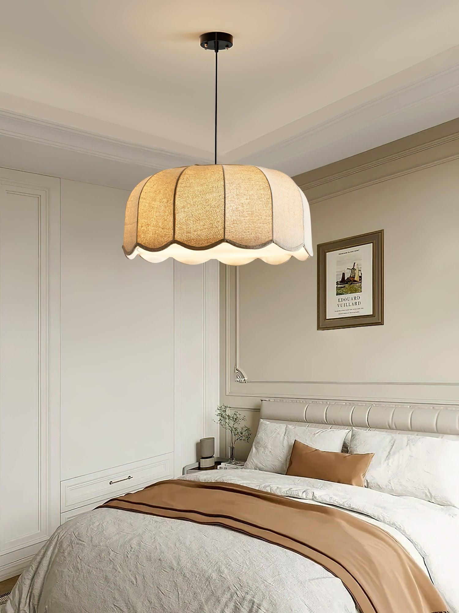 Handmade Banana Leaf Pendant Light - Natural Rattan Hanging Lamp for Boho Home Decor - Perfect for Living Room, Bedroom or Patio Lighting