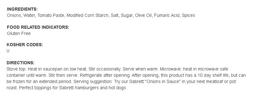 Pushcart Style Onions in Sauce (15 oz) & Sauerkraut Topping (16 oz) Combo - Authentic Hot Dog & Sausage Toppings for BBQ, Ballpark Snacks & Street Food