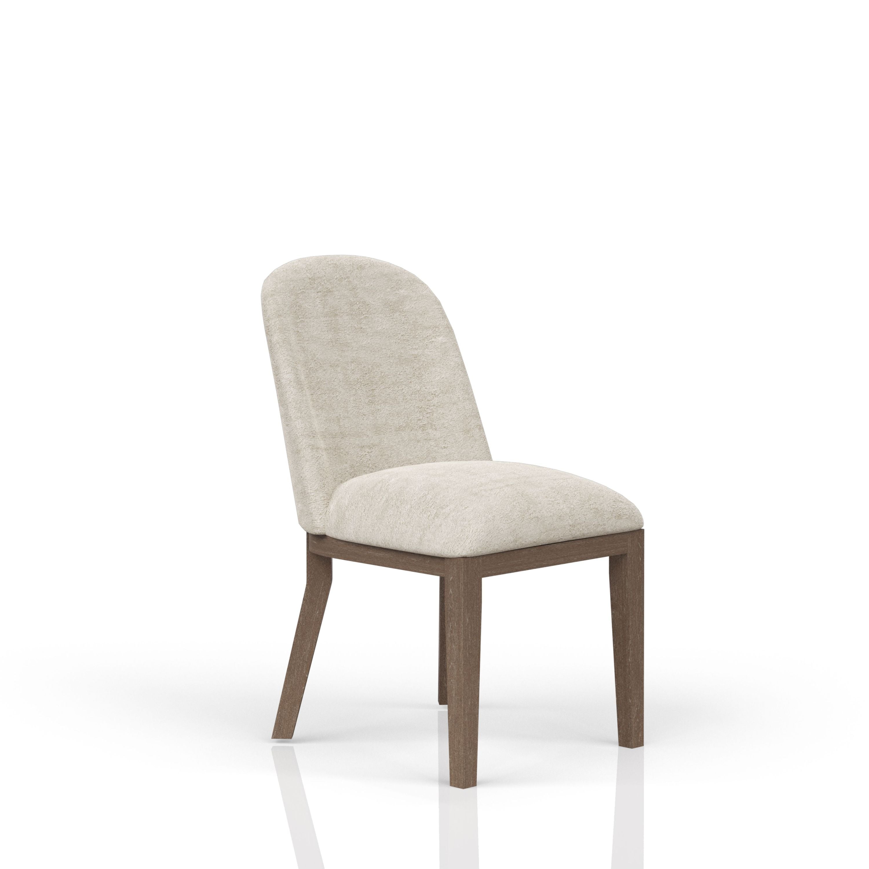 Luxury Cocoa & Ivory Upholstered Chairs Set of 2 - Modern Living Room Furniture for Home Decor & Comfortable Seating