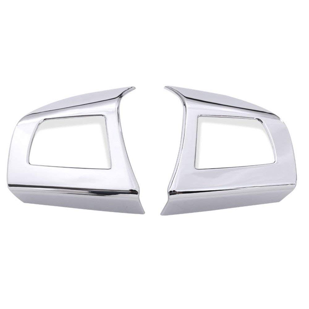 ABS Plastic Steering Wheel Button Frame Cover Trim for Maserati Levante Ghibli Quattroporte - Chrome Silver Finish | Interior Accessory Upgrade for Enhanced Driving Experience