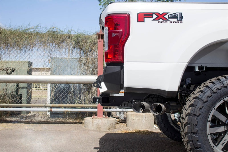 Addictive Desert Designs Stealth Fighter Rear Bumper for 2017-2018 Ford F-250 Raptor with Backup Sensor Cutout | Heavy-Duty Off-Road Protection & Towing Accessory