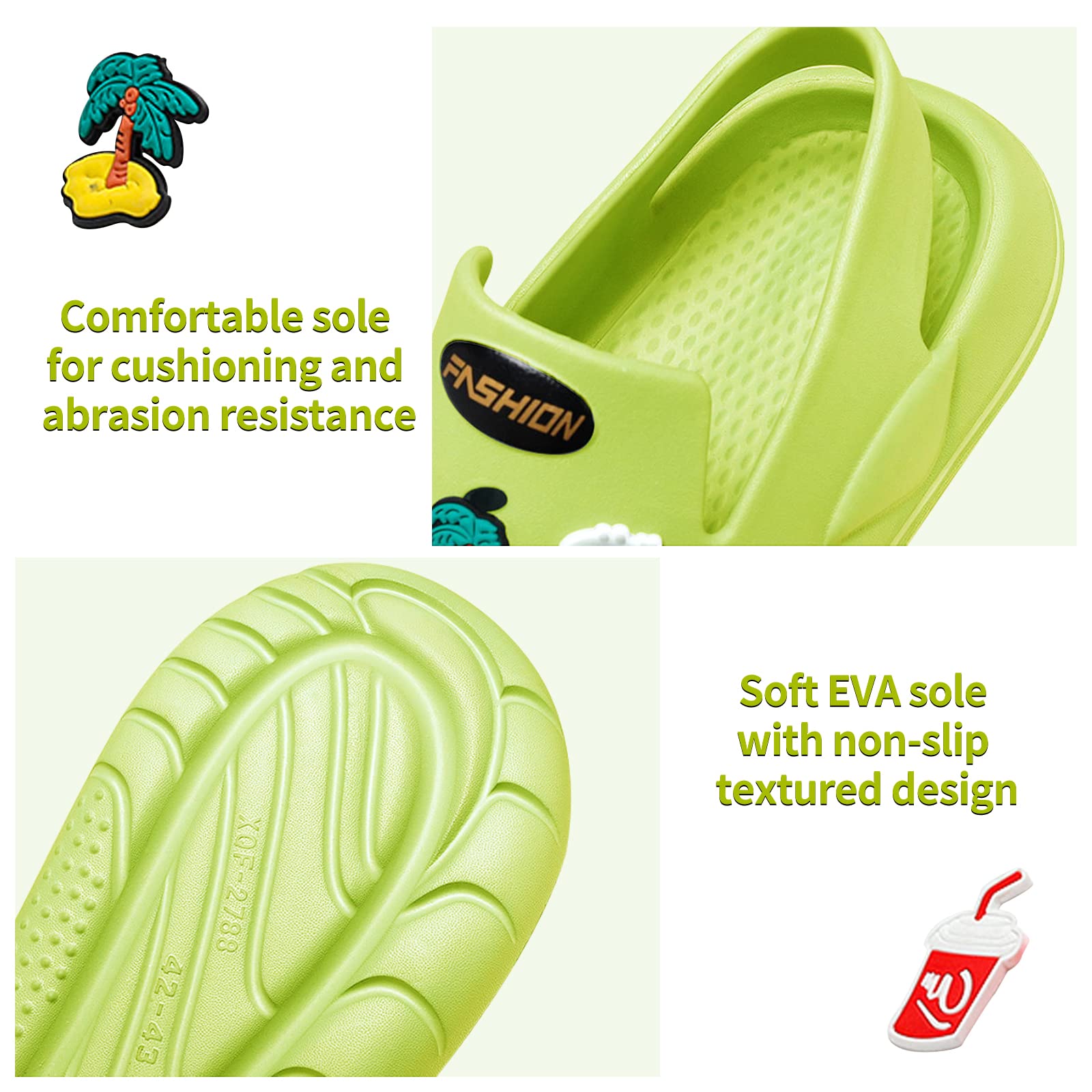 **Breathable Unisex Garden Clogs - Comfortable Slip-On Beach Sandals for Women & Men | Perfect for Summer, Gardening, Poolside & Outdoor Activities**