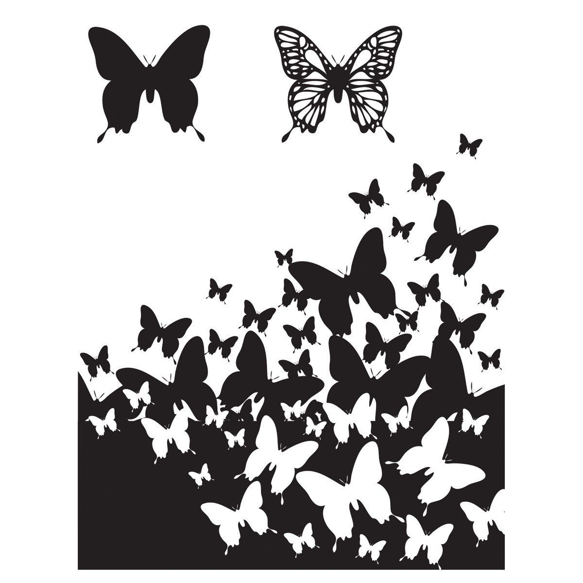 Stacy Stamps Cling Mounted Stamps - Butterflies Are Free - DIY Scrapbooking & Card Making Supplies for Handmade Greeting Cards, Invitations & Art Journals