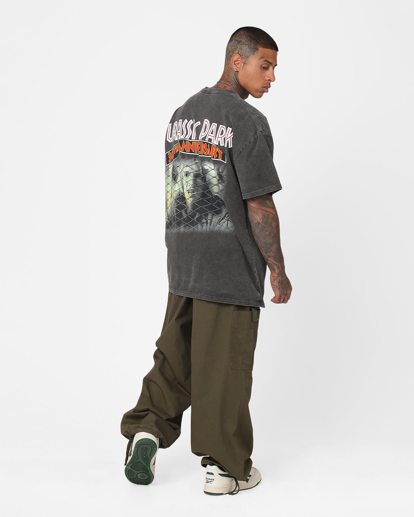 American Thrift Jurassic Park 30th Anniversary Vintage Heavyweight T-Shirt - Black Wash | Retro Movie Tee for Fans, Casual Wear & Pop Culture Enthusiasts