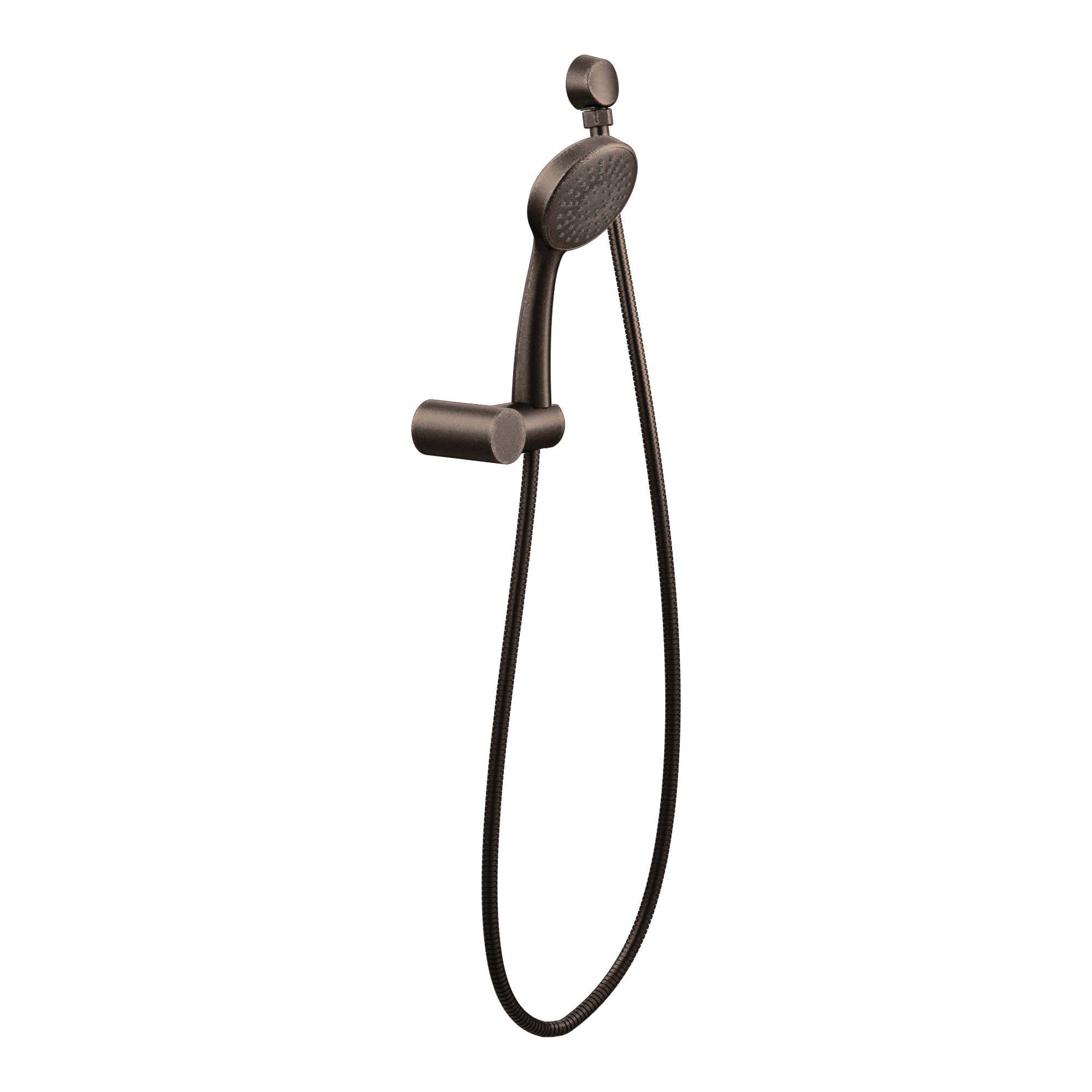Moen 3865EPORB Oil Rubbed Bronze Eco-Performance Handheld Shower Head with 69-Inch Hose and Wall Mount Bracket - Water Saving Shower System for Bathroom, Spa & Relaxation