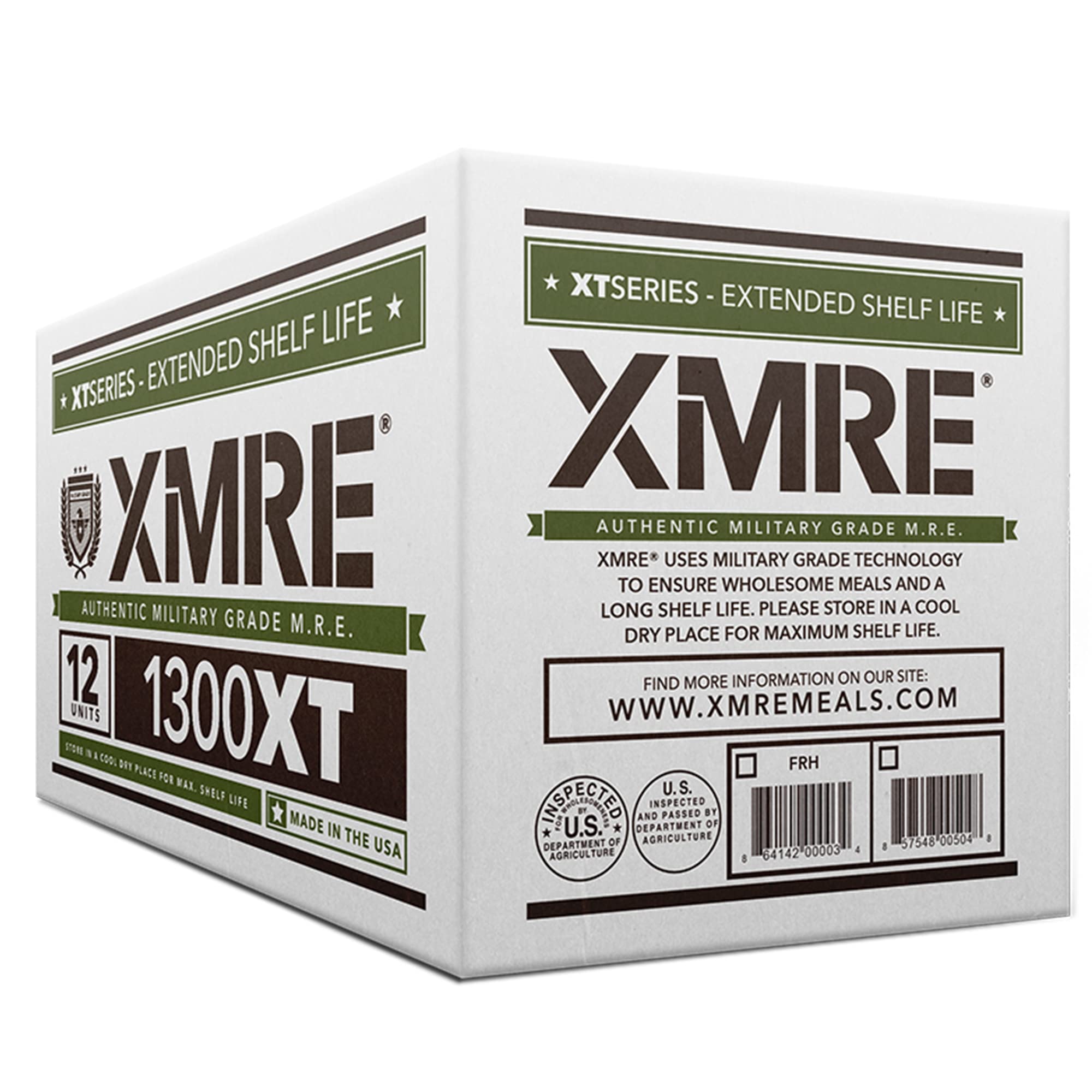 XMRE 1300XT Military MRE Meals 2022 - Bulk Emergency Food Supply | USA Made Military Grade MRE with Flameless Ration Heater | Survival Kit & Hurricane Preparedness | Camping, Hiking, Disaster Relief & Emergency Food Storage