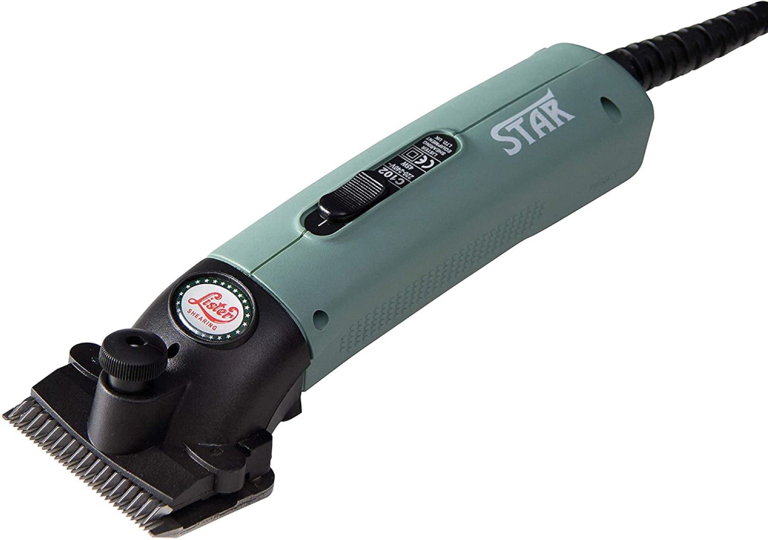 Lister Star Professional Large Animal Clipper with Fine Blade - Heavy Duty Grooming Tool for Horses, Cattle, Sheep & Livestock - Perfect for Farm, Ranch, and Veterinary Use