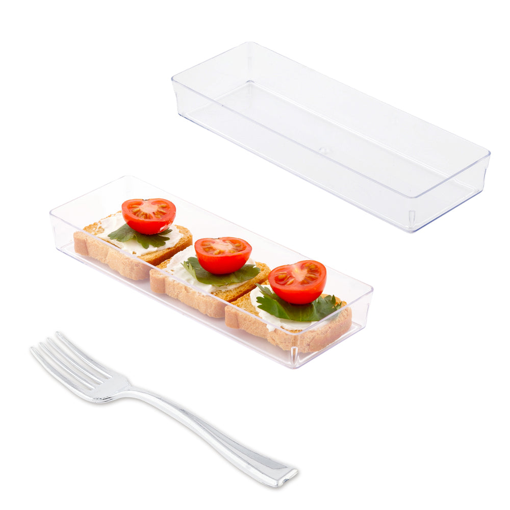 100-Pack Clear Rectangle 5.2