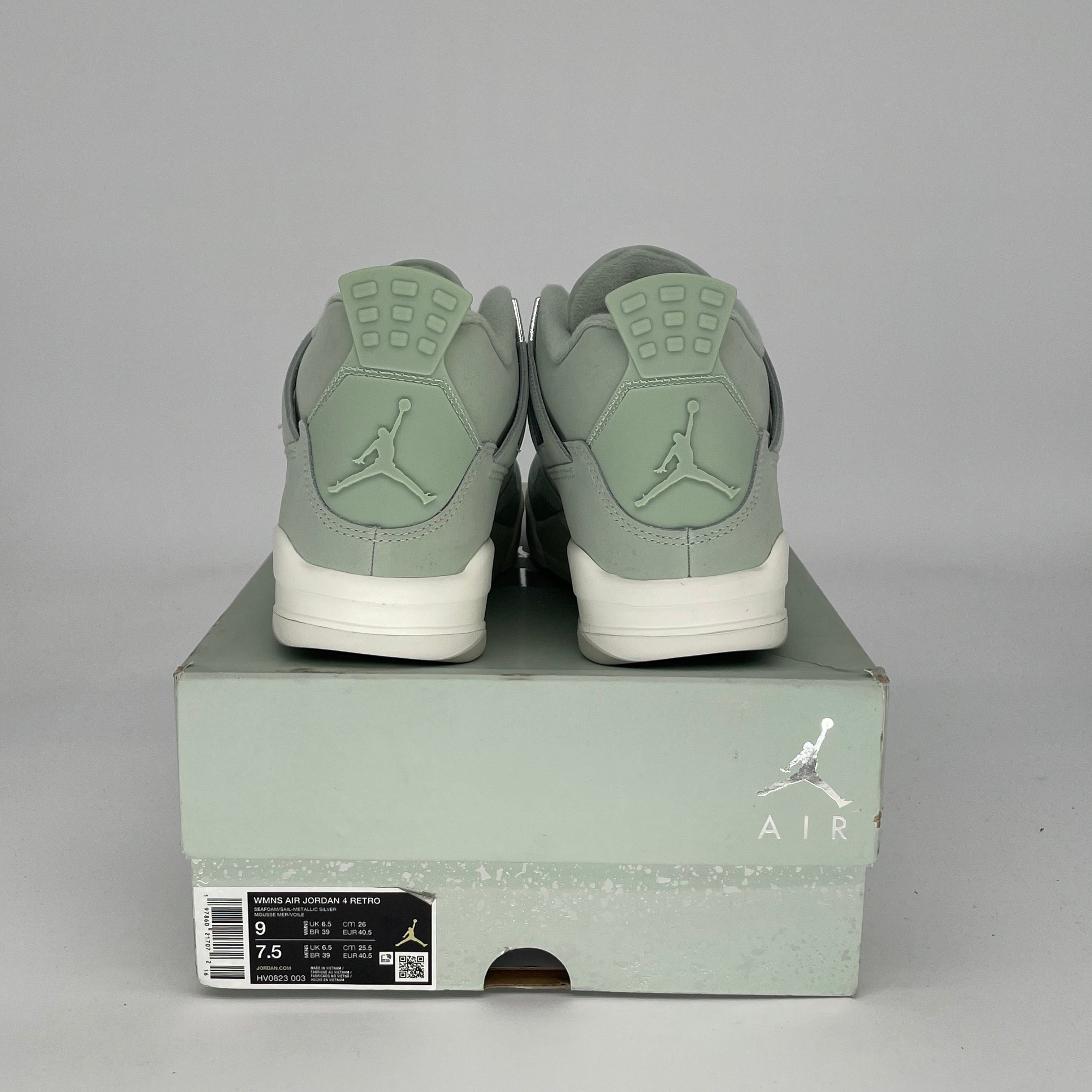 AIR JORDAN 4 SEAFOAM SAIL Women's Sneakers - Size 7.5/9W (HV0823-003) | Retro Basketball Shoes for Women, Casual Streetwear & Gym Fashion