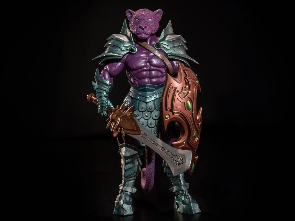 Mythic Legions: Legion of Arethyr Purrrplor Action Figure - Collectible Fantasy Warrior for Display & Role-Playing Games (RPG)