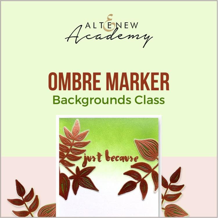 Ombre Marker Backgrounds Class - Learn to Create Stunning Gradient Effects for Art & Design | Perfect for Scrapbooking, Card Making & DIY Projects