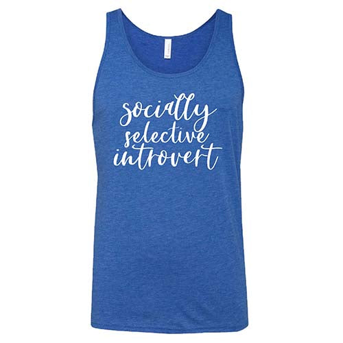 Socially Selective Introvert Shirt - Funny Unisex T-Shirt for Men & Women - Perfect for Casual Wear, Parties & Gifts