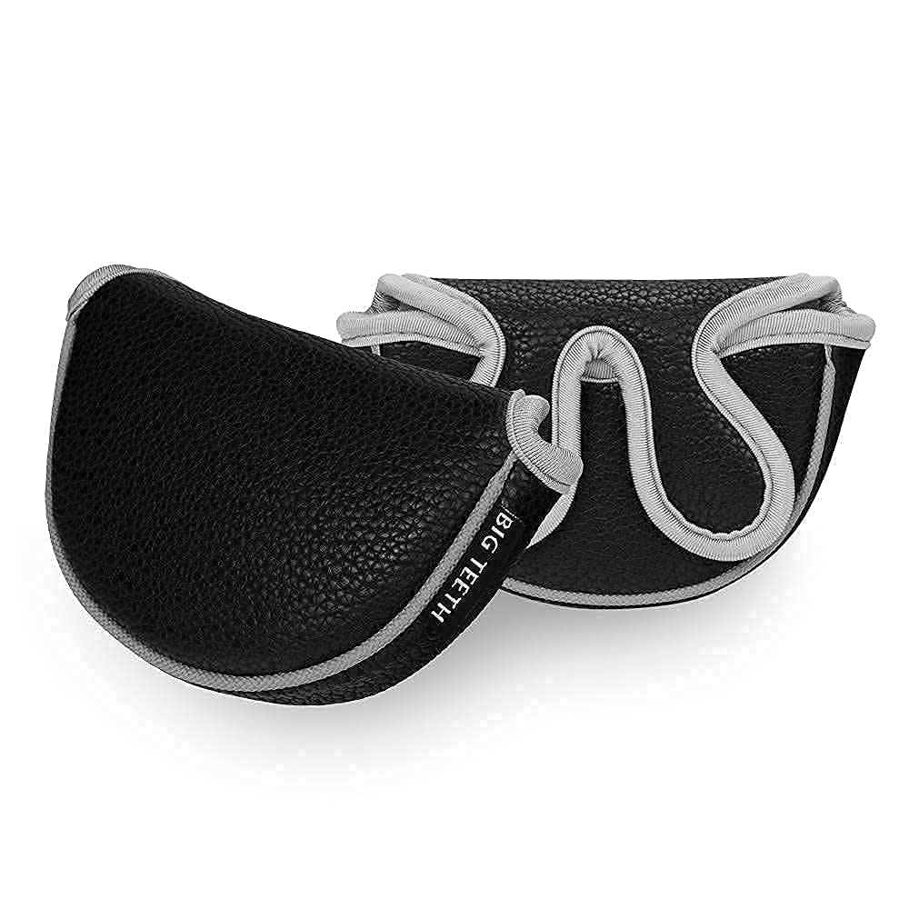 Big Teeth Golf Putter Headcover - Magnetic Closure Center Shaft Putter Cover for Mini Golf Clubs | Golf Club Protector for Practice & Course Play