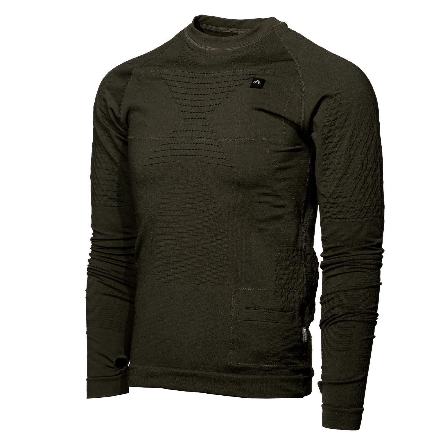 Pnuma Outdoors IconX Heated Long Sleeve Shirt with Rechargeable Battery - 3 Heat Settings for Men & Women | Warm Base Layer for Hiking, Hunting & Winter Sports