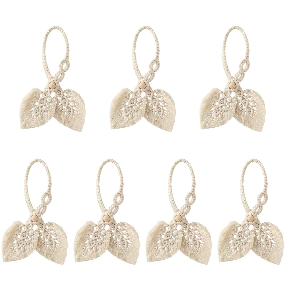 7-Piece Bohemian Style Curtain Tiebacks Set - Elegant Window Treatment for Home Decor, Perfect for Parties, Weddings & Celebrations - Decorative Curtain Holdbacks for Living Room, Bedroom & Event Decorations