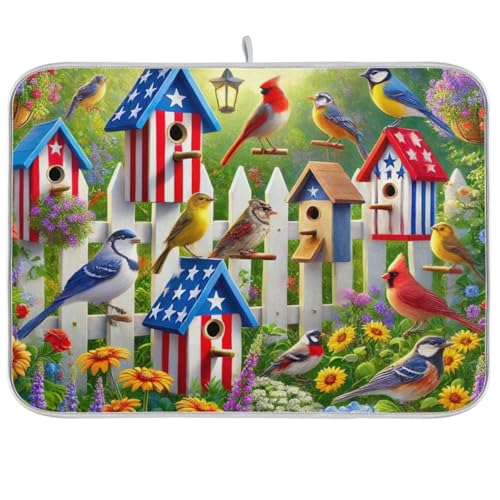 Birdhouses Flowers Garden