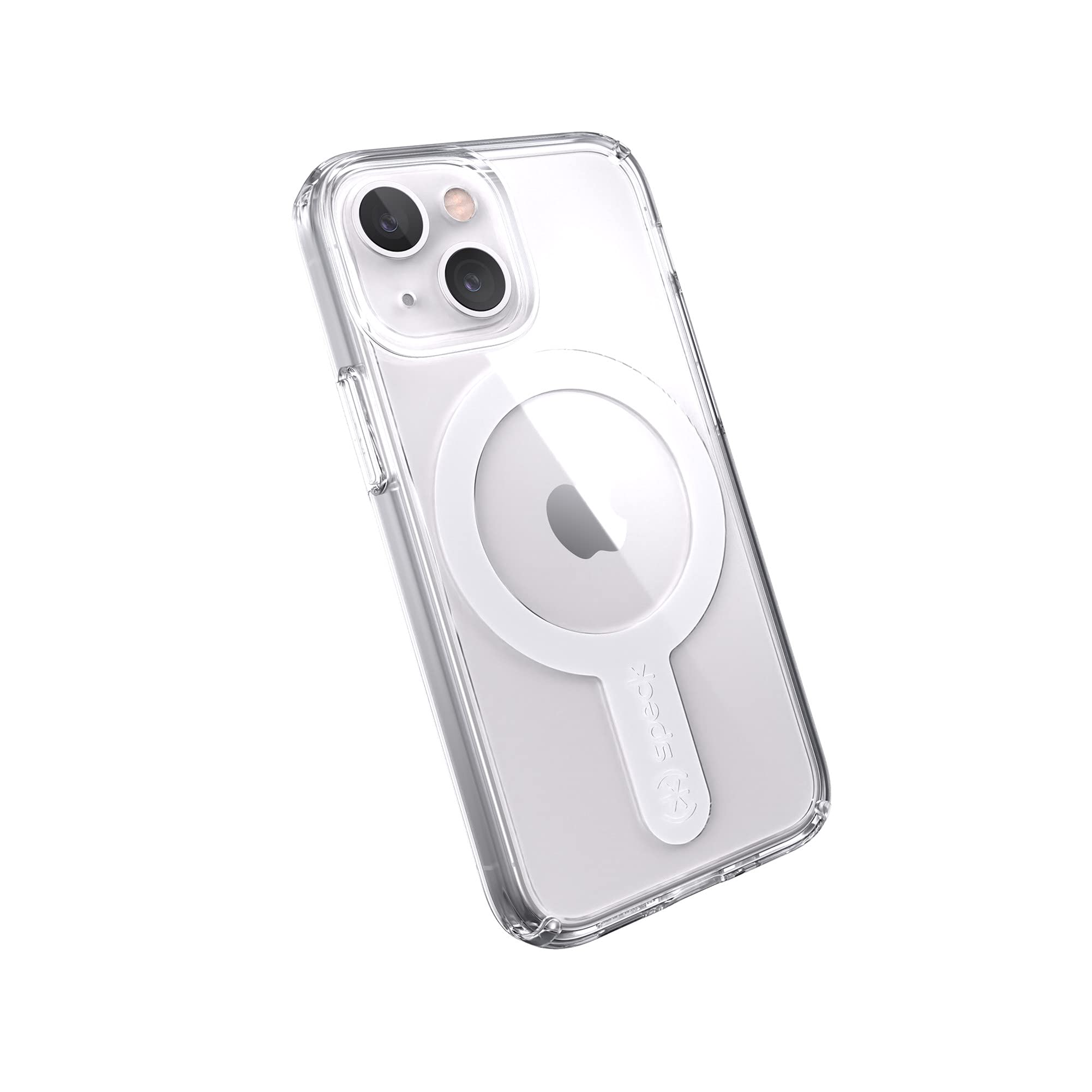 Speck Clear iPhone 13 Mini Case with MagSafe - Slim Dual Layer Design for iPhone 12 Mini & 13 Mini - Anti-Yellowing, Anti-Fade & Drop Protection - Perfect for Everyday Use, Travel & Outdoor Activities