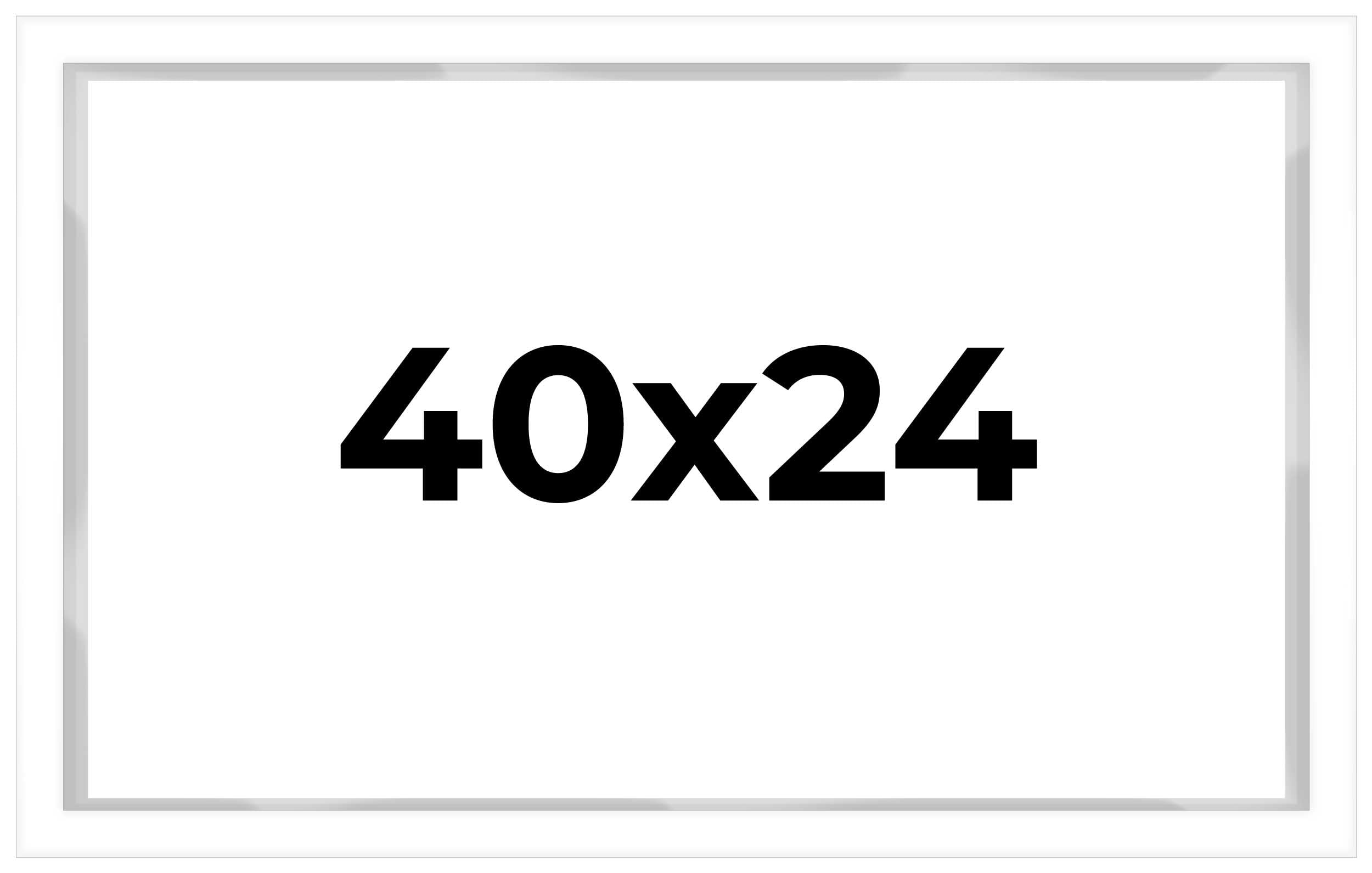 40x24 White Shadow Box Display Frame - 1 Inch Deep, 1.5 Inch Wide Moulding with Shatter-Resistant Acrylic & Acid-Free Foamboard Backing - Perfect for Memorabilia, Artwork, and Keepsake Display in Home or Office Decor