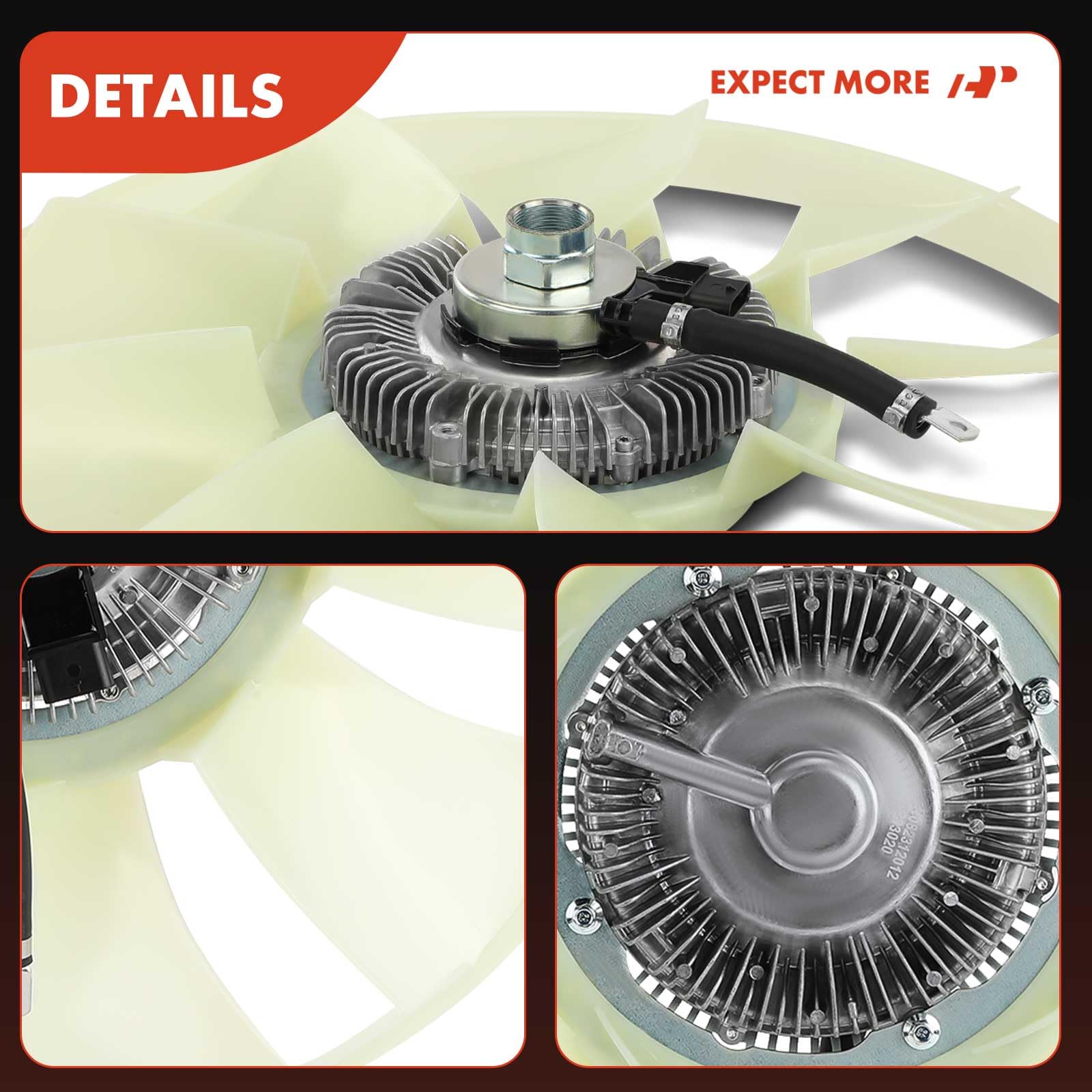 Premium Electronic Radiator Cooling Fan Clutch for Mercedes-Benz & Freightliner Sprinter 2500/3500/3500XD/4500 - High Performance Cooling System Replacement Part for Commercial Vans & RVs