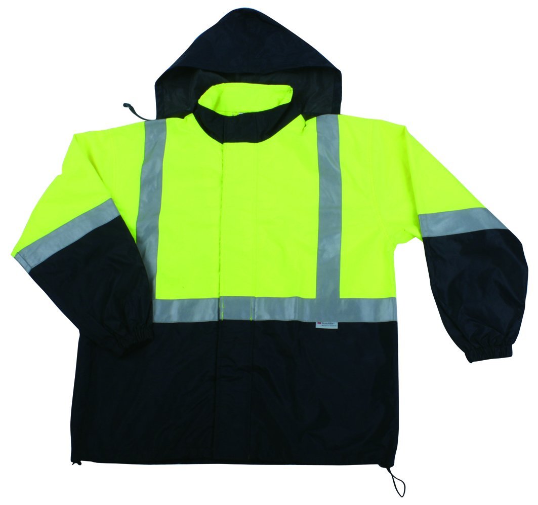 KAIFENG High Visibility Reflective Raincoat for Men & Women - Waterproof Windproof Jacket for Running, Cycling, Walking & Outdoor Safety