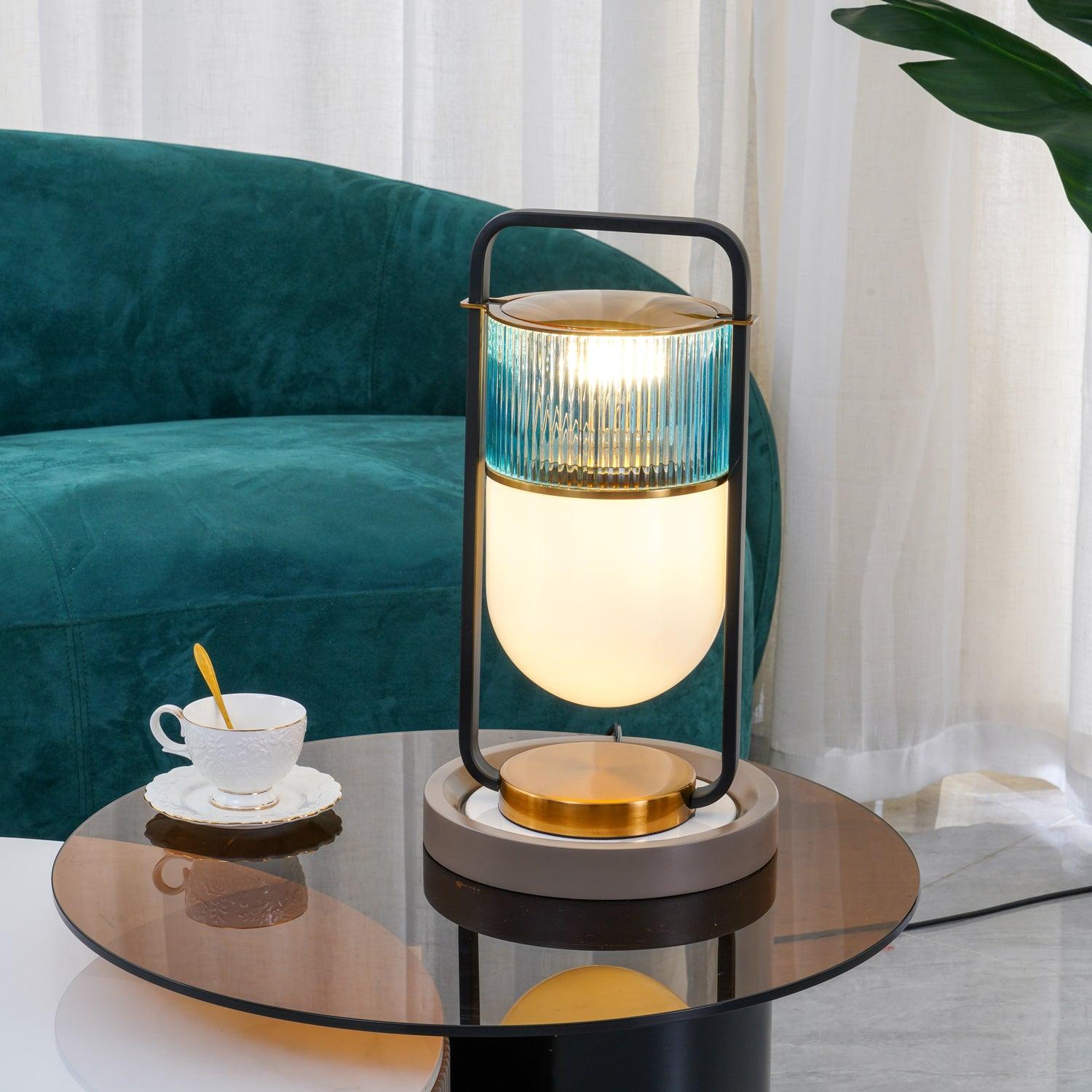 Modern Xi Table Lamp - Stylish LED Nightstand Light for Bedroom, Living Room & Office - Perfect for Reading, Relaxing & Decor