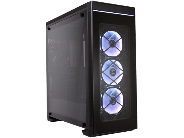 Lian Li Alpha 550X Black Mid Tower PC Case - High Airflow Gaming Computer Case with Tempered Glass Side Panel for Custom Builds & RGB Setup