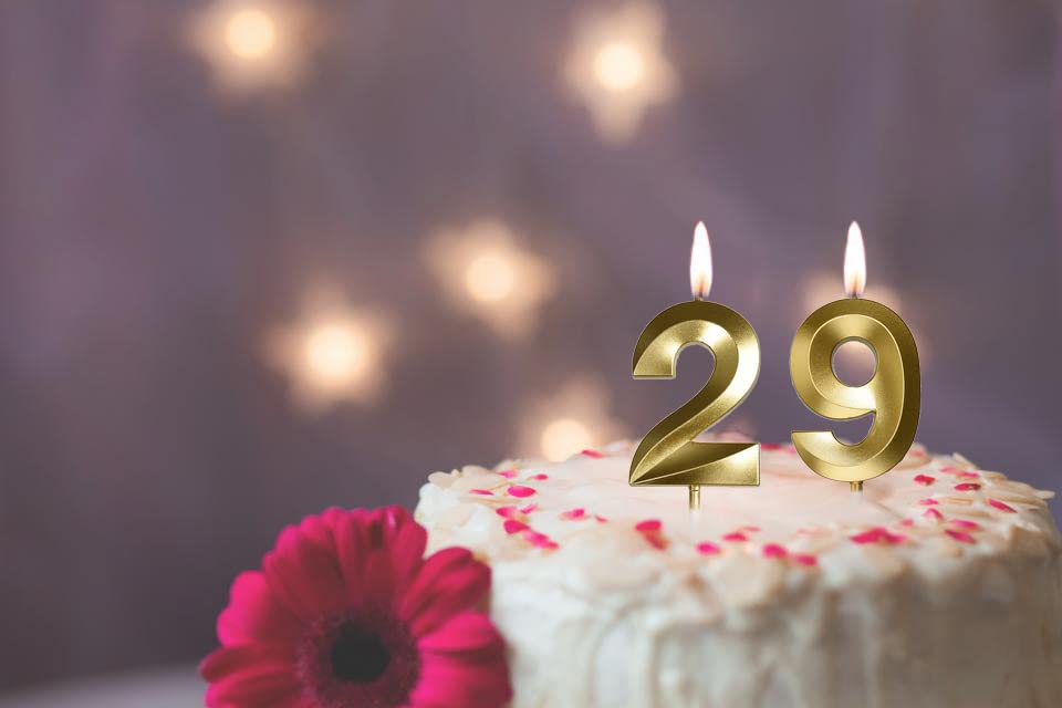 Gold 29th & 92nd Birthday Candles - Elegant Gold Number 29 & 92 Cake Toppers for Birthday Party Decorations - Perfect for Anniversary, Milestone Celebrations & Special Occasions